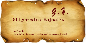 Gligorovics Hajnalka névjegykártya