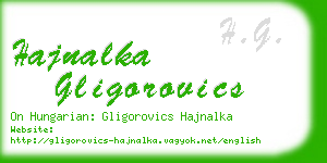 hajnalka gligorovics business card